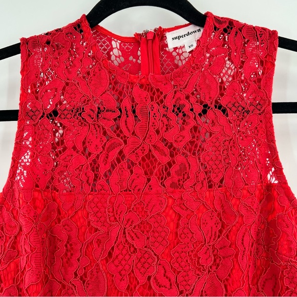 Superdown Suri Sleeveless Mini Dress in Cherry Red size XS Revolve - Picture 5 of 9